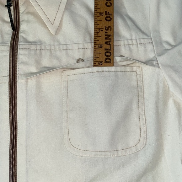 LONDON FOG weatherproof vintage zip up long sleeve stylish beige jacket size 40 - Picture 13 of 14